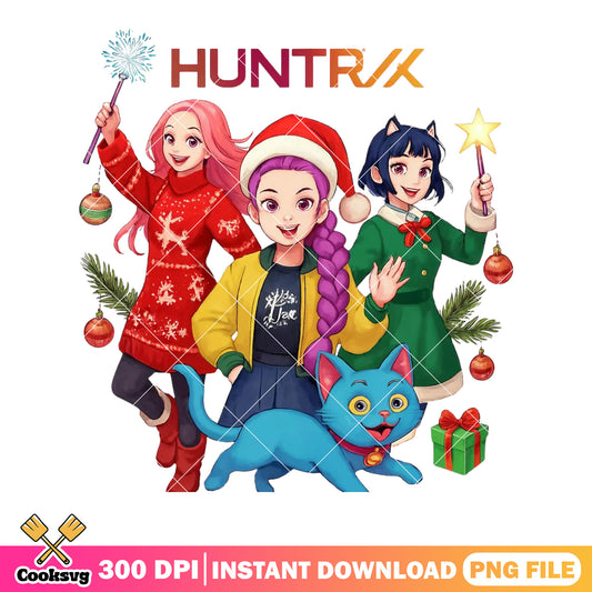 Little rumi mira zoey christmas png, derpy png, kpop demon hunters png