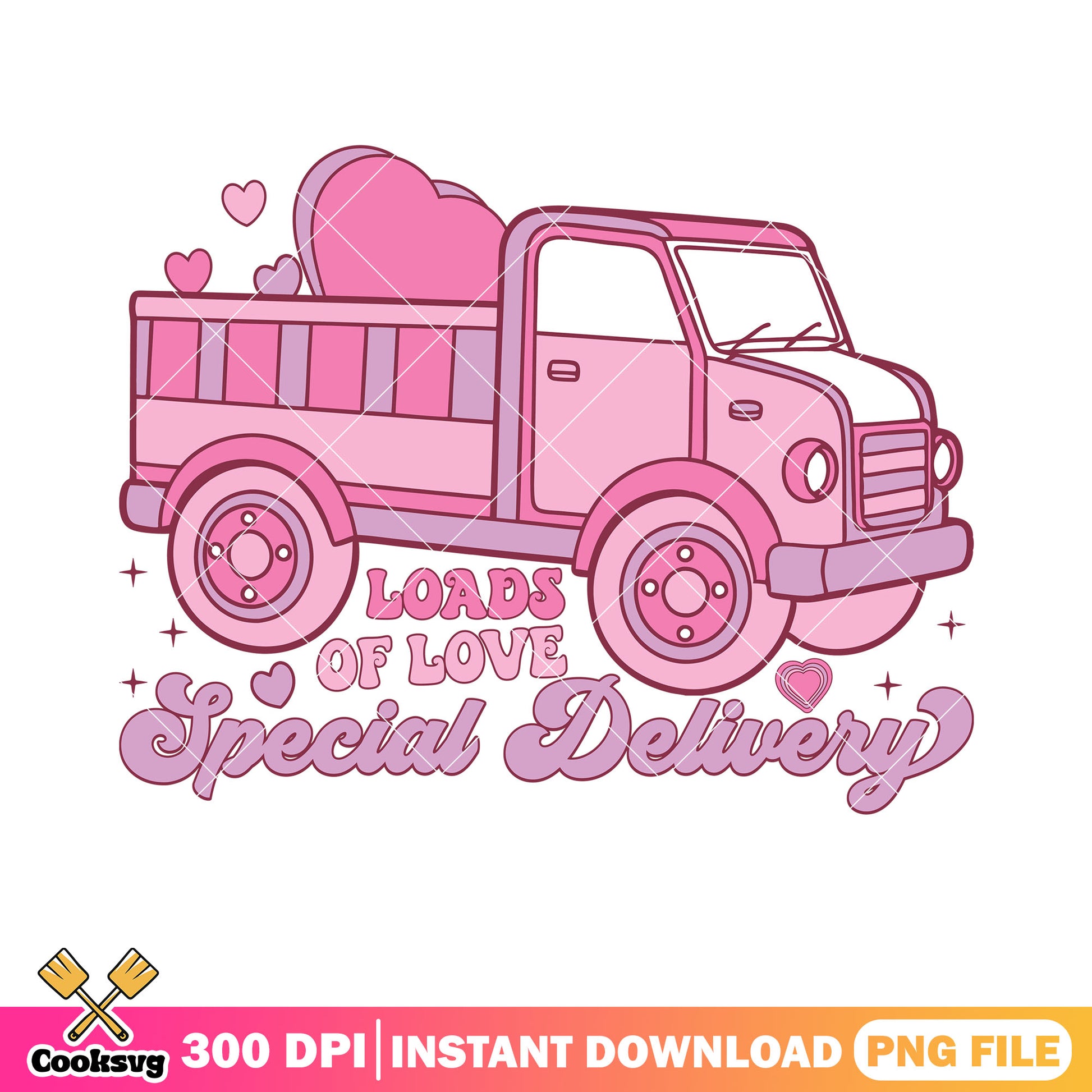 Load of love special delivery png, valentine love png, valentine style png