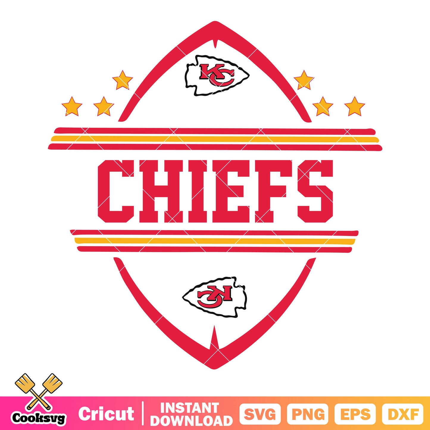 Logo chiefs kansas svg, kansas city chiefs svg, nfl post season​ svg