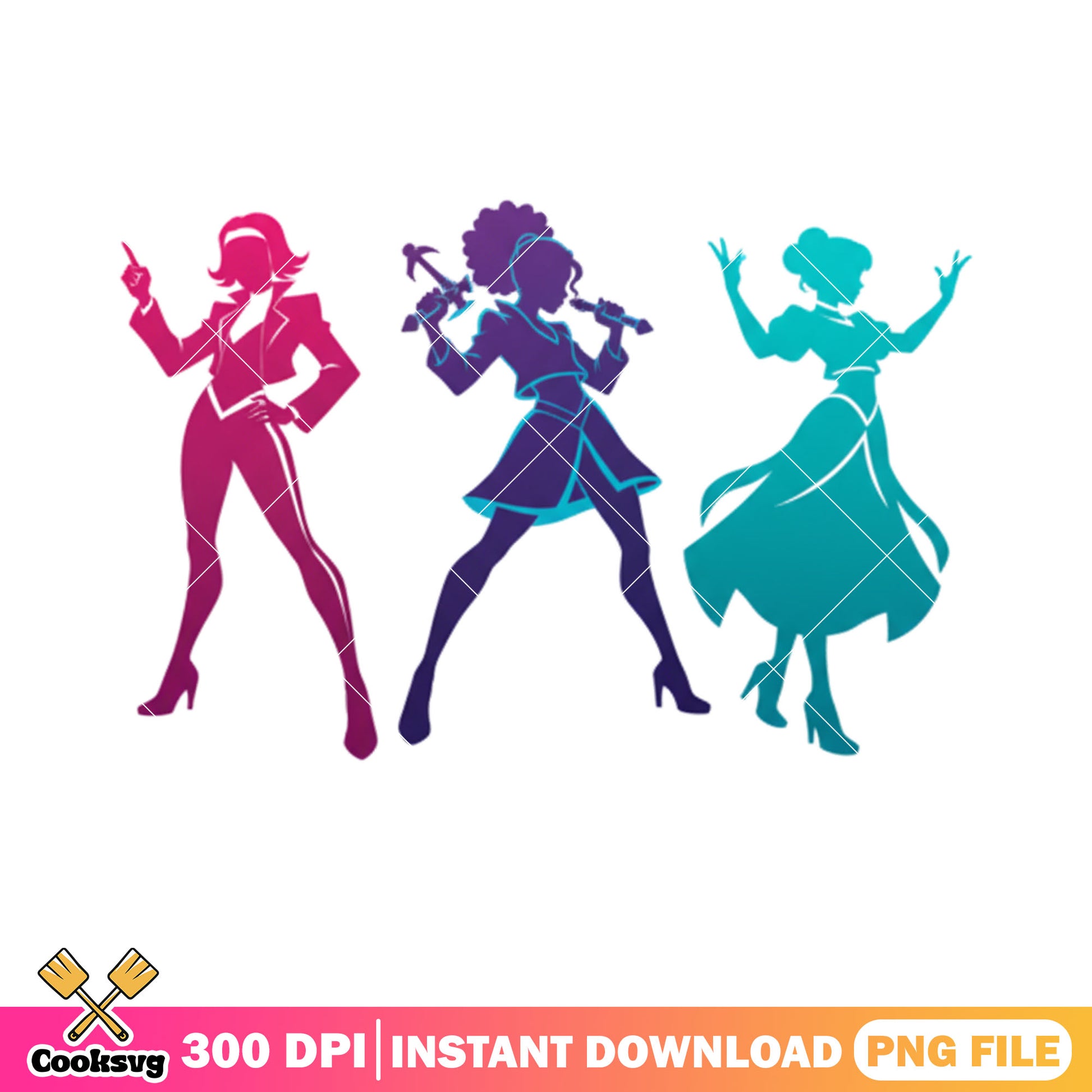 Logo kpop huntrix memberspng, kpop silhouette png, girls group png