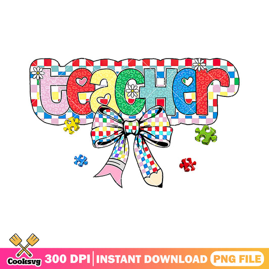 Logo teacher design png, teacher bow png, back to school day png