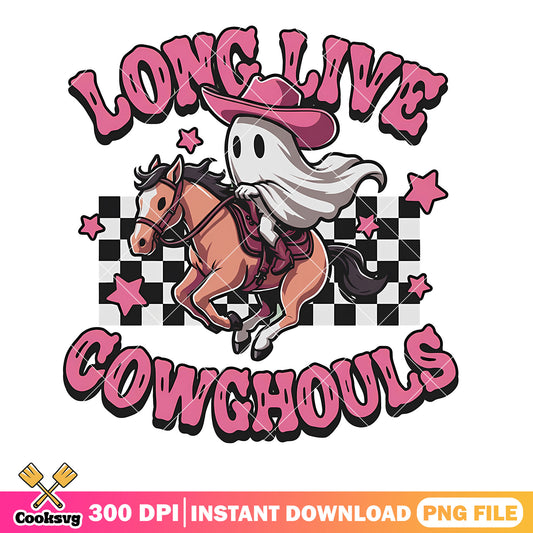 Long live cowghouls png, horse race png, halloween costume png