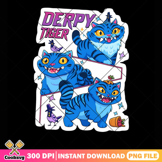 Loral derpy tiger png, derpy huntrix png, kpop demon hunters png