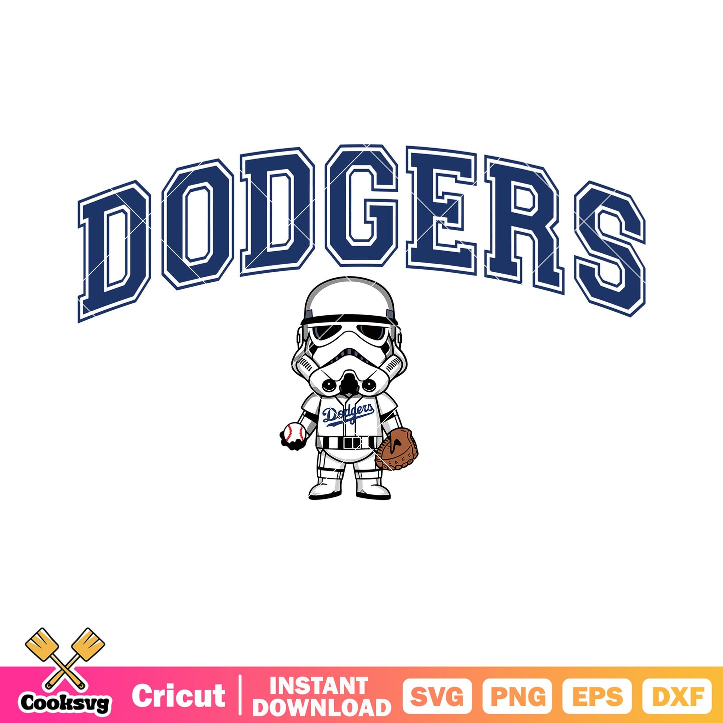 Los Angeles Dodgers svg, star war movie svg, Stormtrooper svg