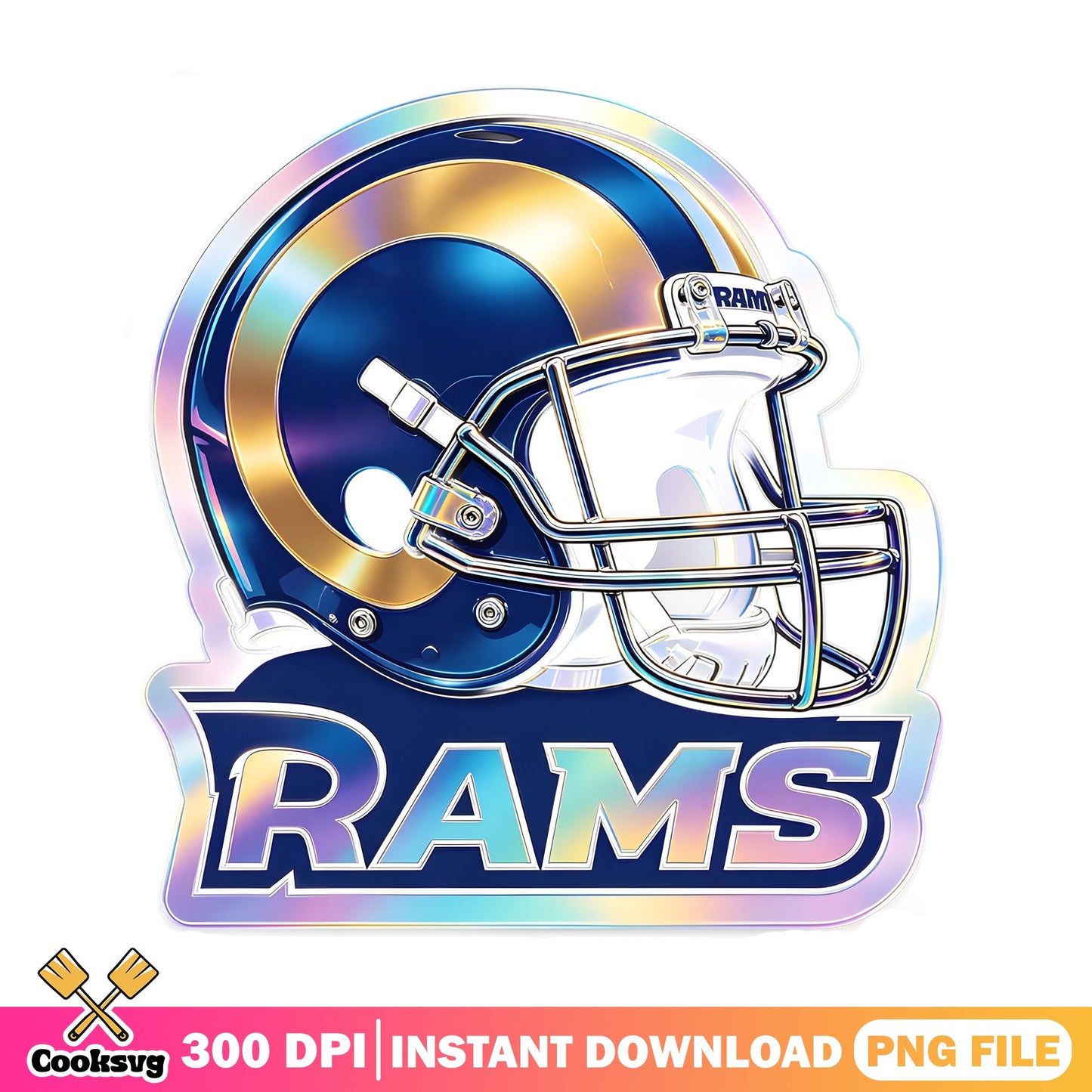 Los Angeles Rams Helmet PNG, NFL Football Team PNG, Rams PNG