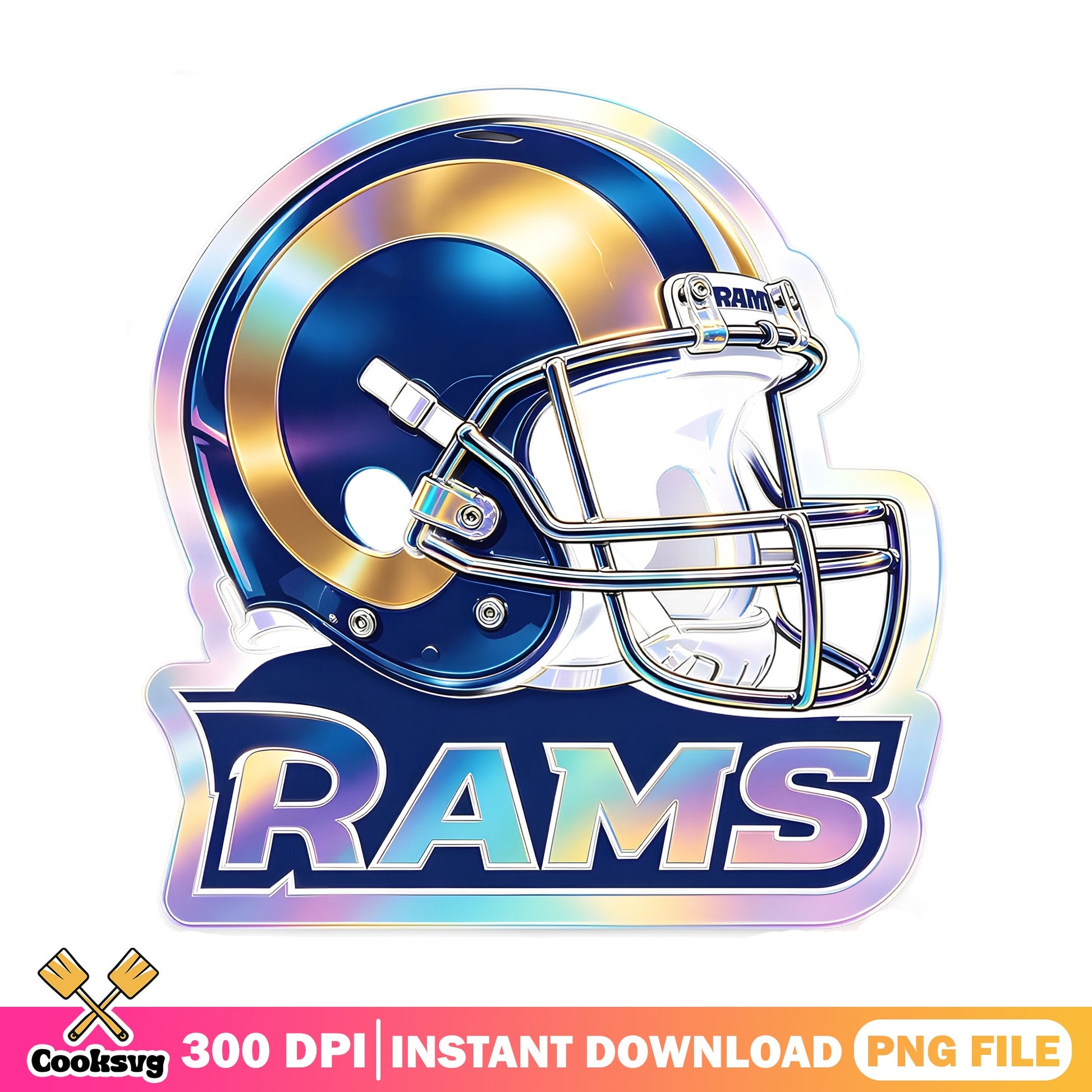 Los Angeles Rams Helmet PNG, NFL Football Team PNG, Rams PNG