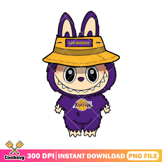 Los angeles labubu team png, labubu standing png, labubu monster png