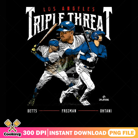 Los angeles triple threat png, baseball png, la dodgers png