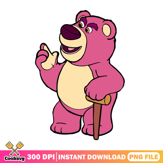 Lotso Bear Toy Story PNG, Disney Pixar PNG, Toy Story PNG