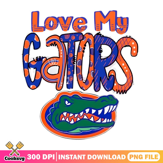 Love My Gators PNG, Florida Gators Football PNG, UF PNG