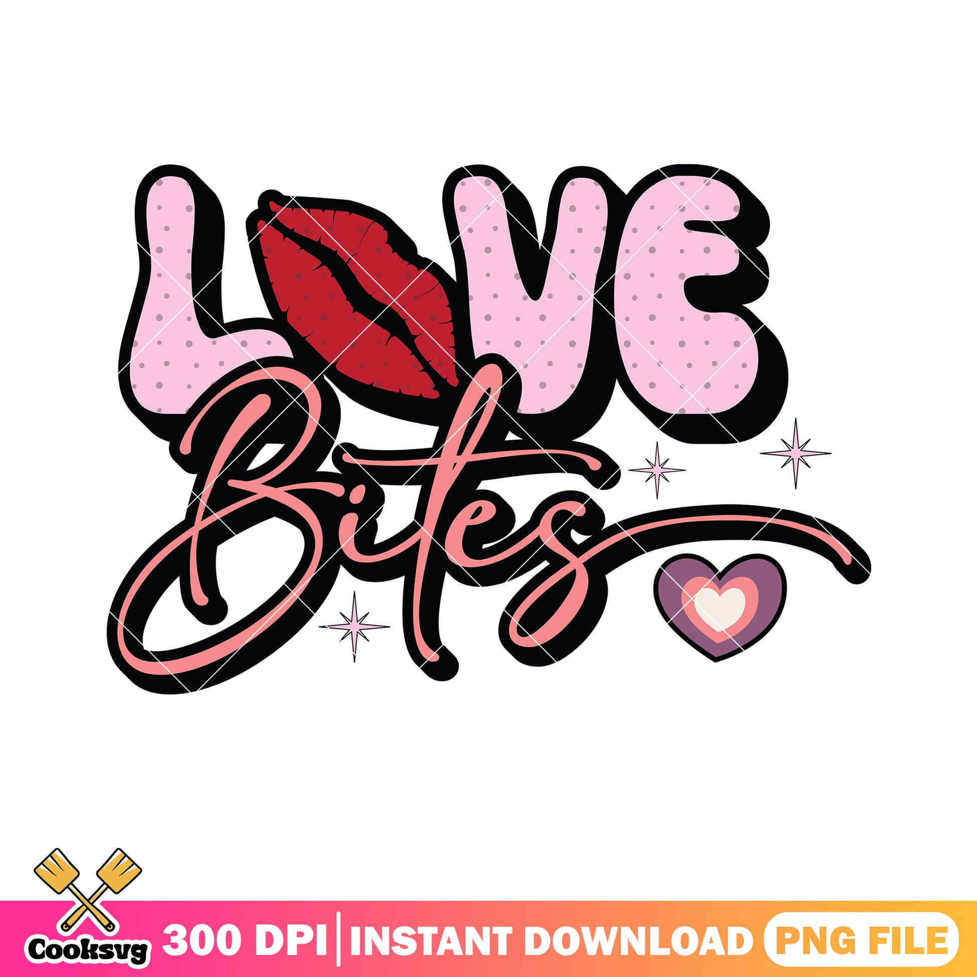 Love bites png, valentines day png, valentines poster png