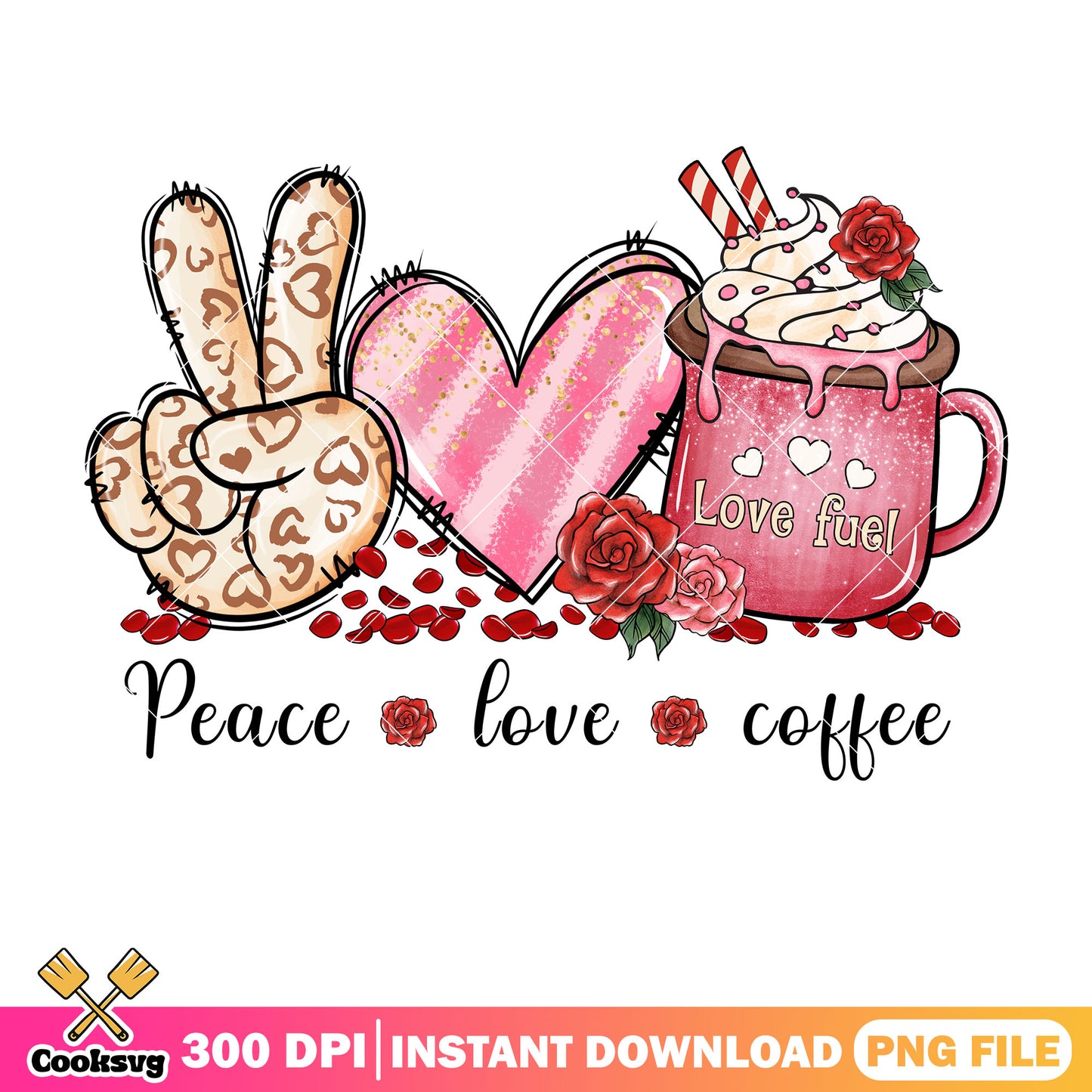 Love fuel peace love coffee png, peace love coffee png, love fuel png