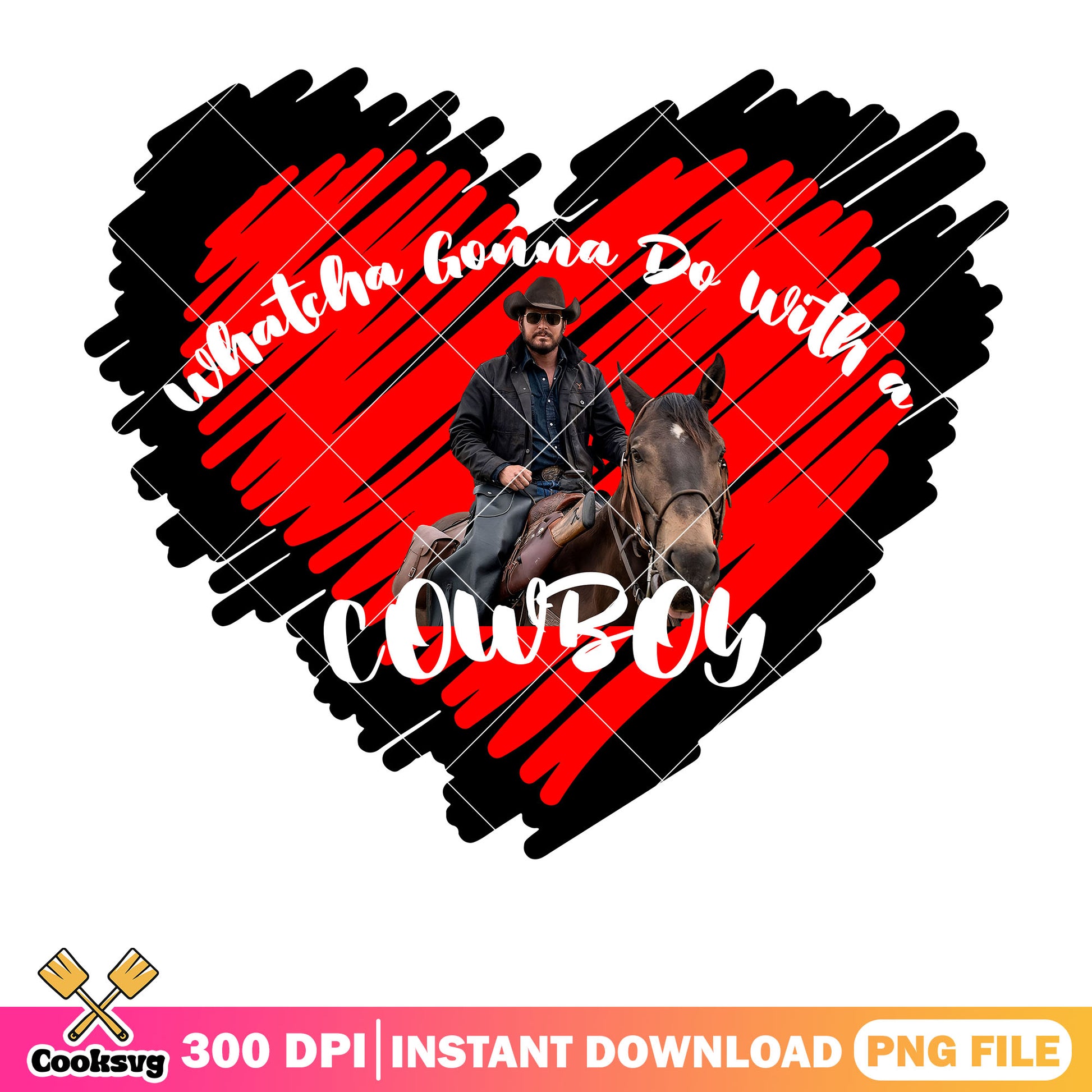 Love heart cowboy yellowstone png, yellowstone movie png