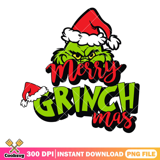 Lovely grinchmas hat png, resting bitch face png, santa hat png