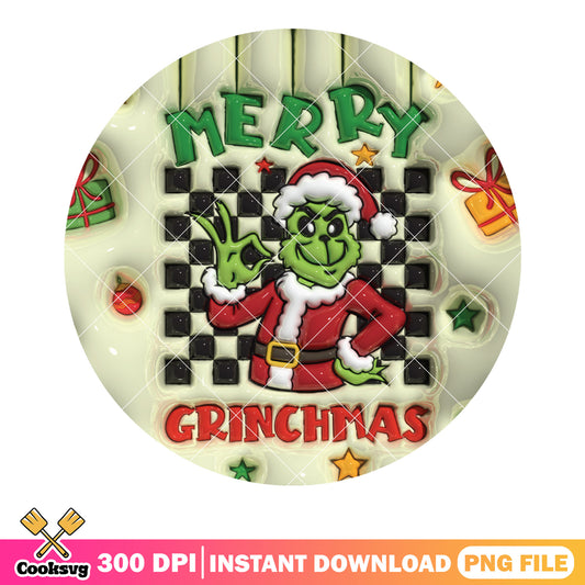 Lovely grinchmas santa png, christmas gifts png, the grinch png
