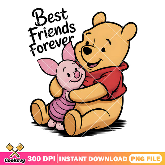 Lovely hug piglet and pooh png, winnie the pooh png, piglet png