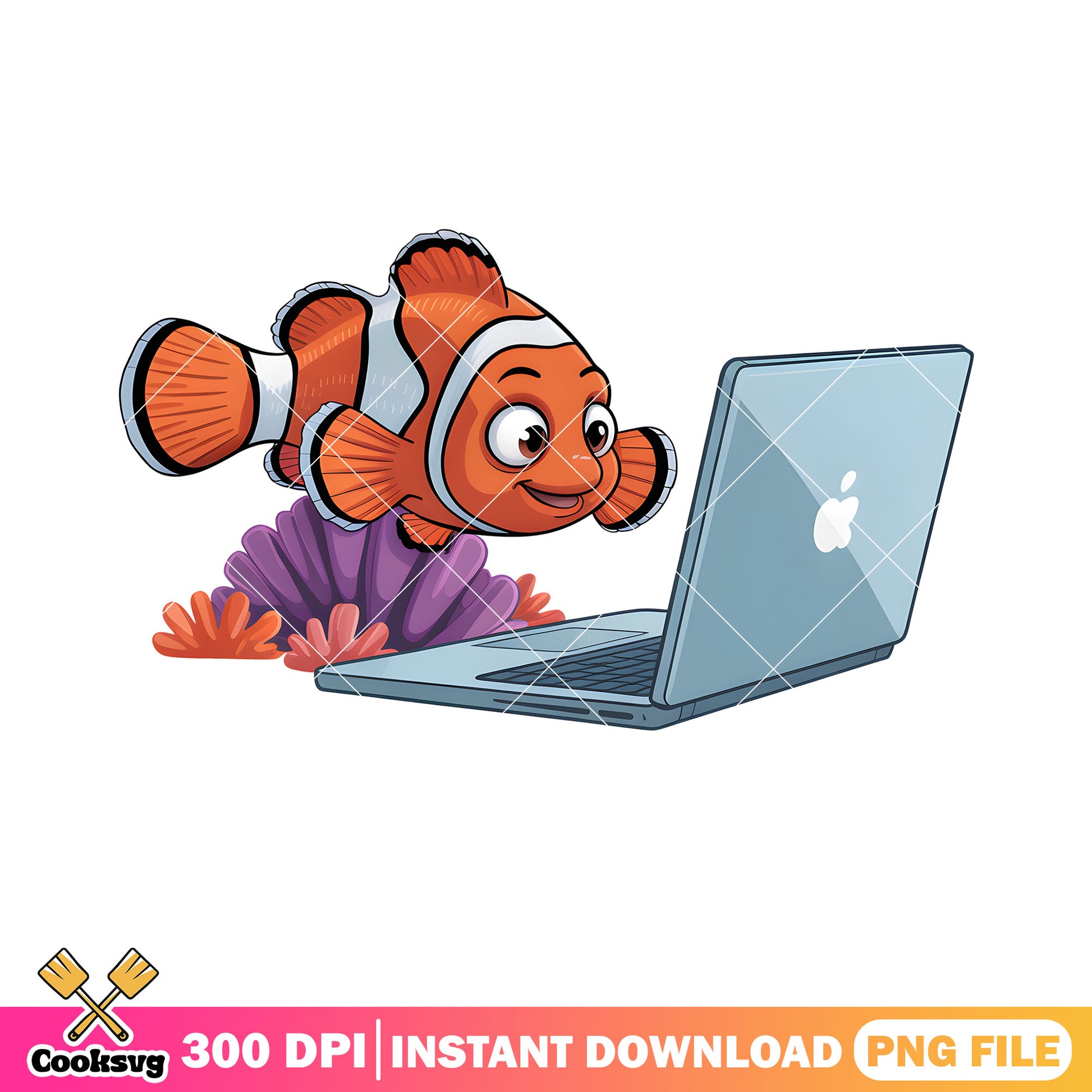 Lovely nemo mac poster png, disney poster png, disney nemo jumper png