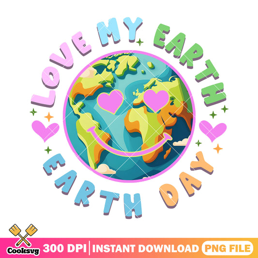 Love my earth earth day emoji png, when is earth day png