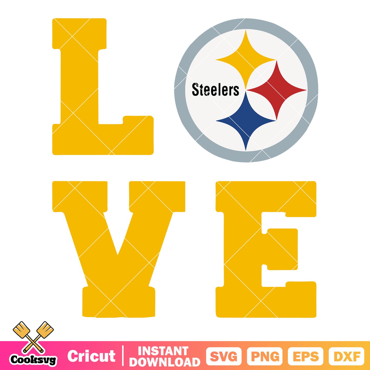 Love my steeler fan svg, nfl teams svg, pittsburgh steelers svg
