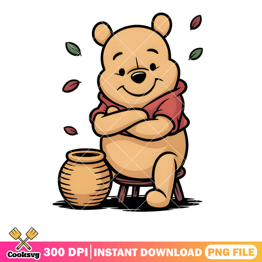 Love pooh honey pot png, disney pooh bear png, winnie the pooh png