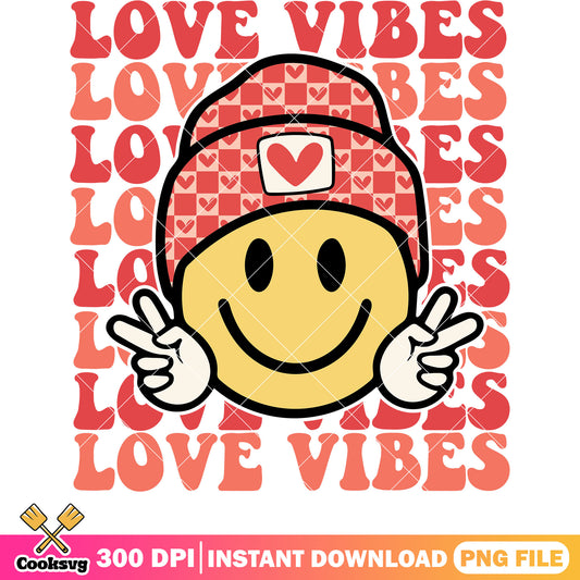 Love valentine vibes smile icon png, valentine vibes png