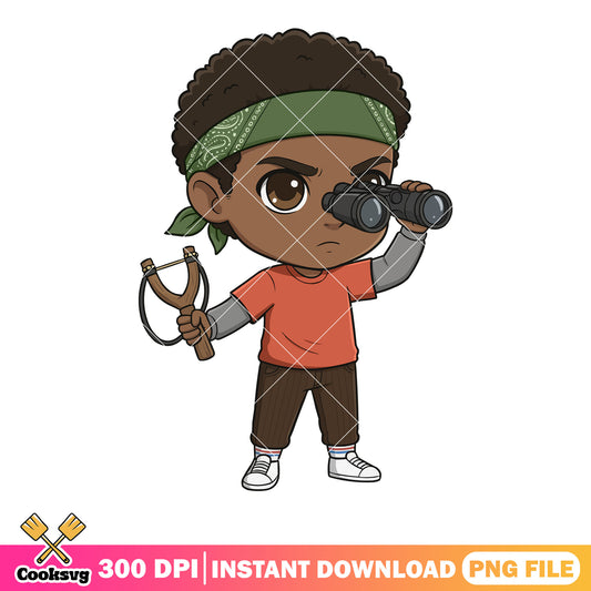 Lucas black chibi png, stranger things png, netflix movies ​​png