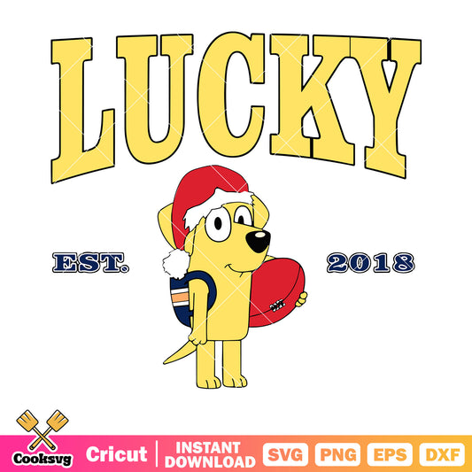 Lucky est 2018 svg, Bluey movie character svg, starwaricon svg