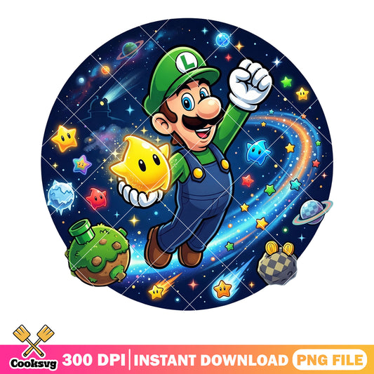 Luma luigi galaxypng, super mario galaxy png, super luigi galaxy​ png