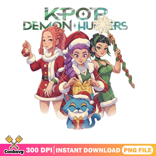 Magic staff christmas hunters png, derby cat png, mira huntrix png