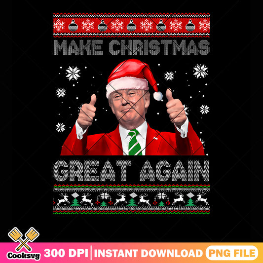 Make christmas great again png, donald trump png, santa hat png
