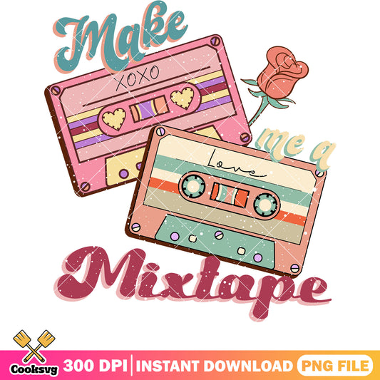 Make mixtape xoxo valentine png file, xoxo valentine png