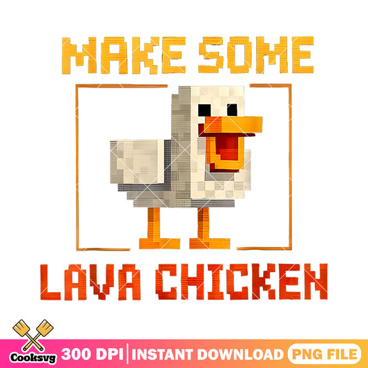 Make some lava chicken minecraft png, lava chicken png, minecraft​ movie png