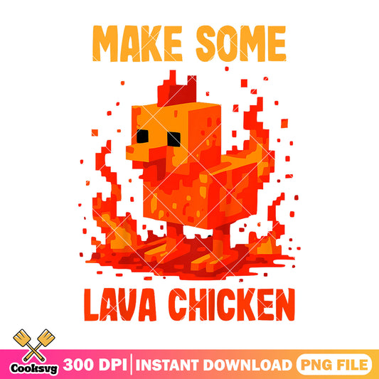 Make some lava chicken png, lava chicken png, minecraft movie png