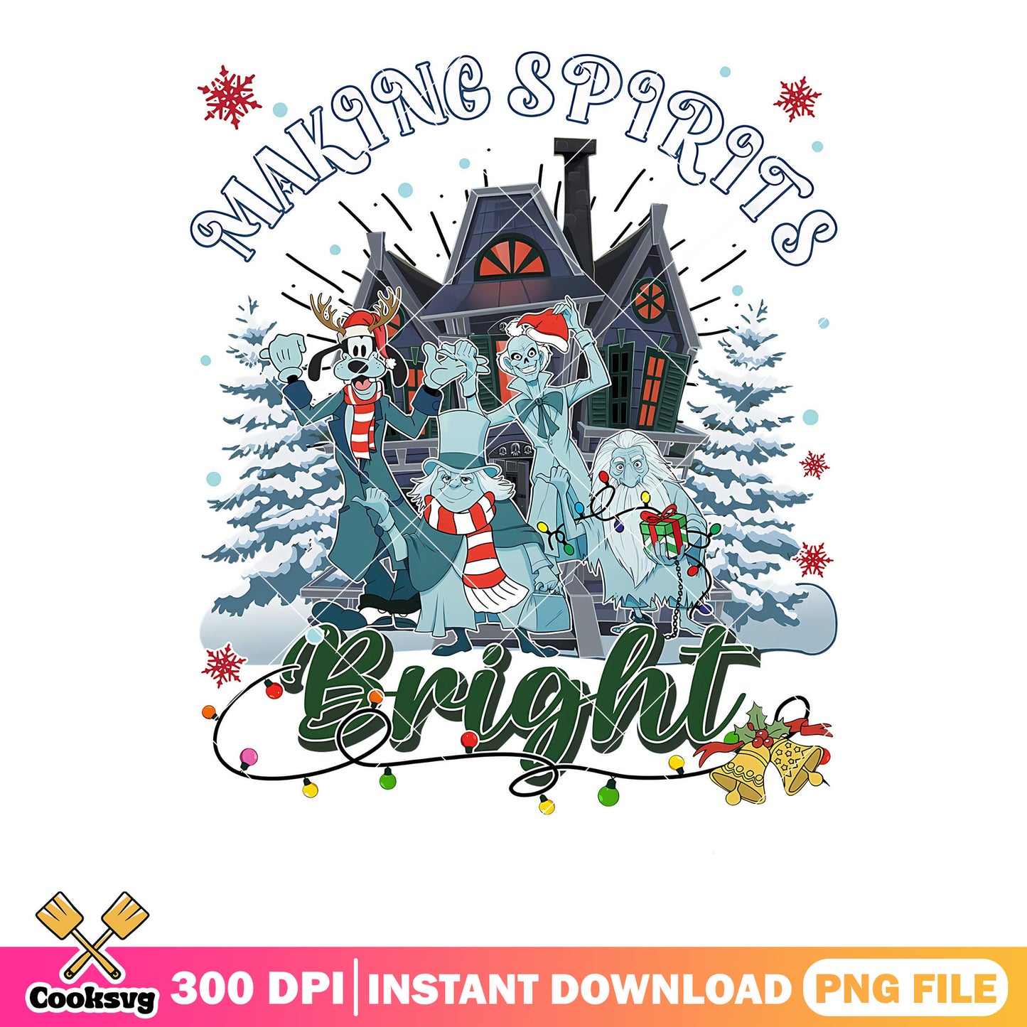 Making spirit bright png, goofy png, christmas horror movies ​png