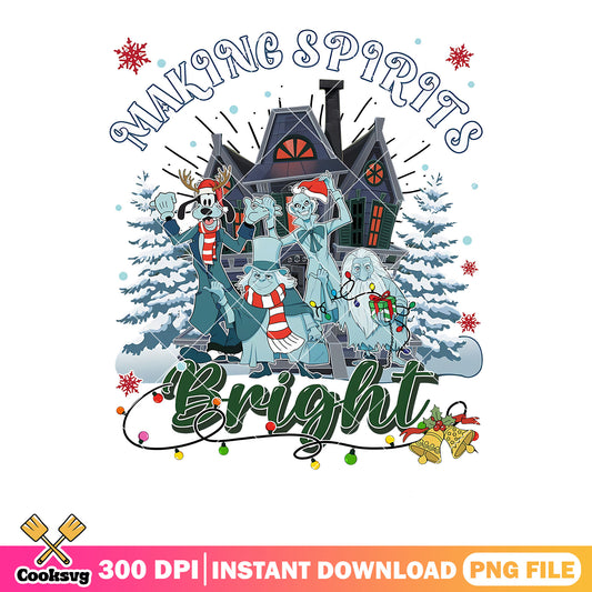 Making spirit bright png, goofy png, christmas horror movies ​png