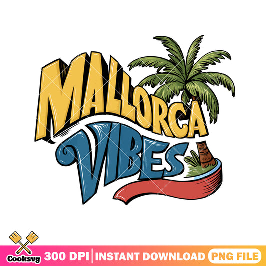 Mallorca summer vibes png design, mallorca vibes​ png, summer season png