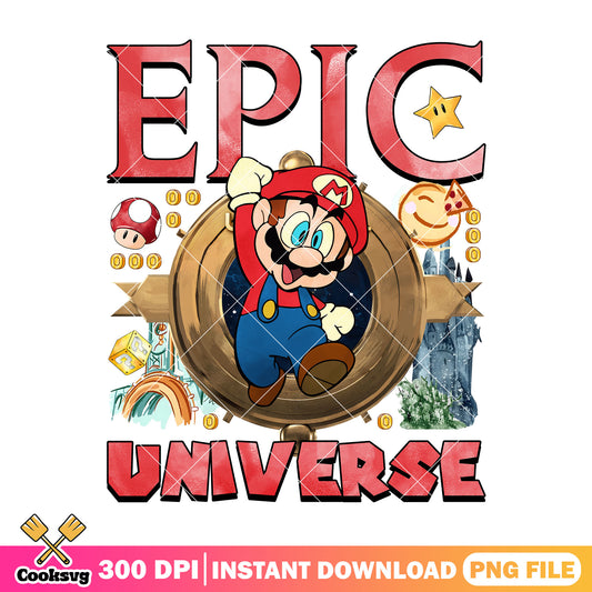 Mario epic universe png, epic universe png, super mario png