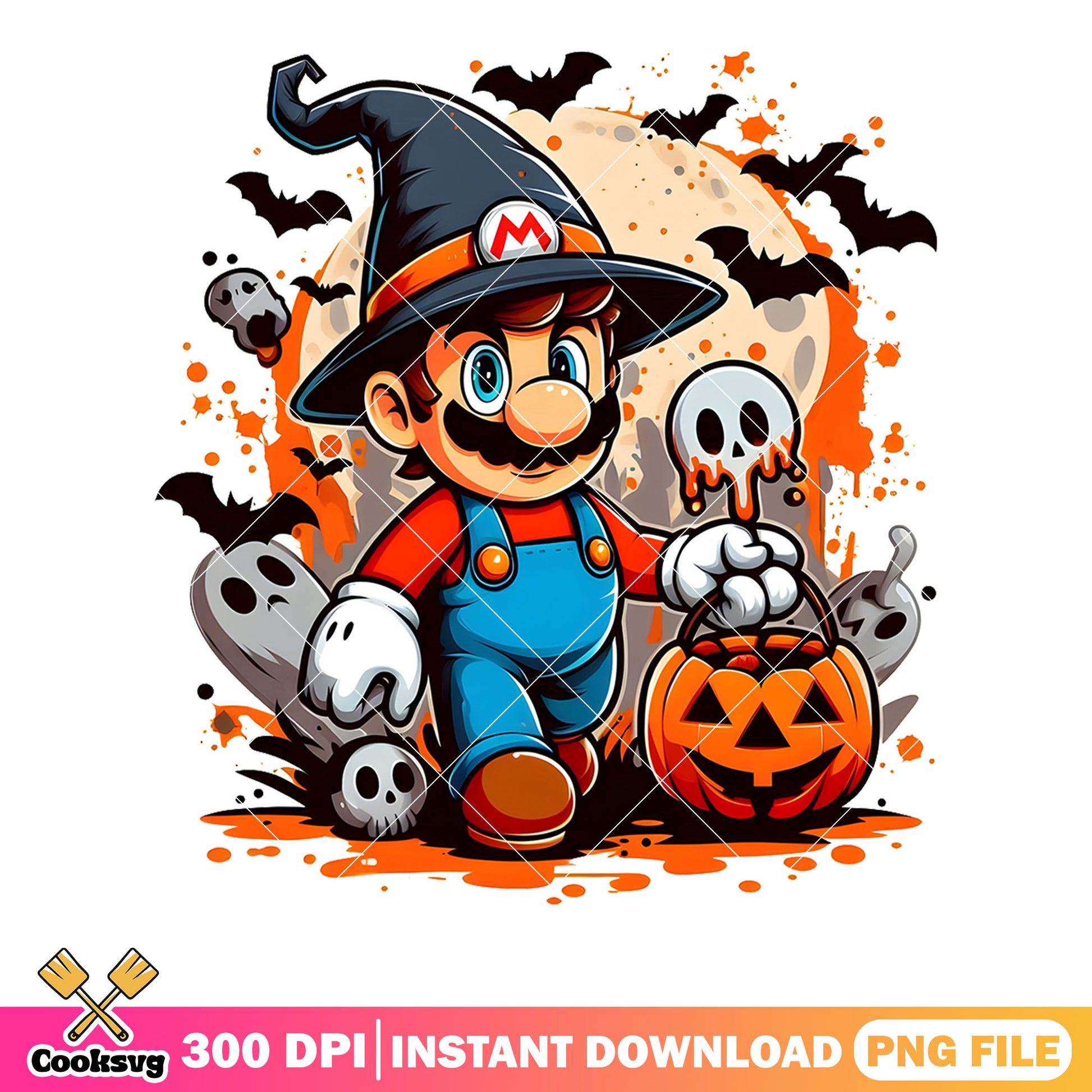 Mario halloween png, mario wizard costume​ png, nintendo switch png