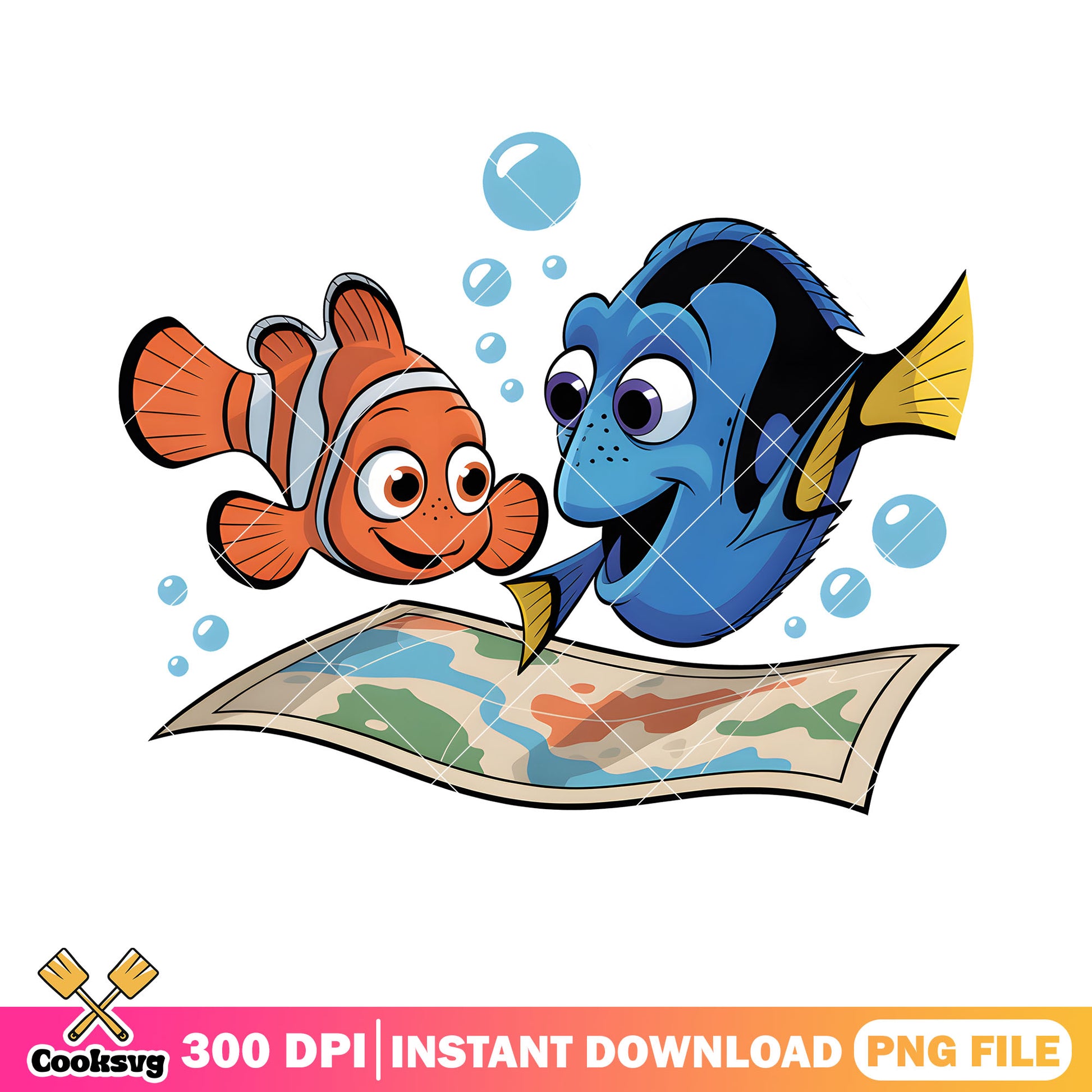 Marlin dory find nemo png, marlin and dory​ png, disney poster png