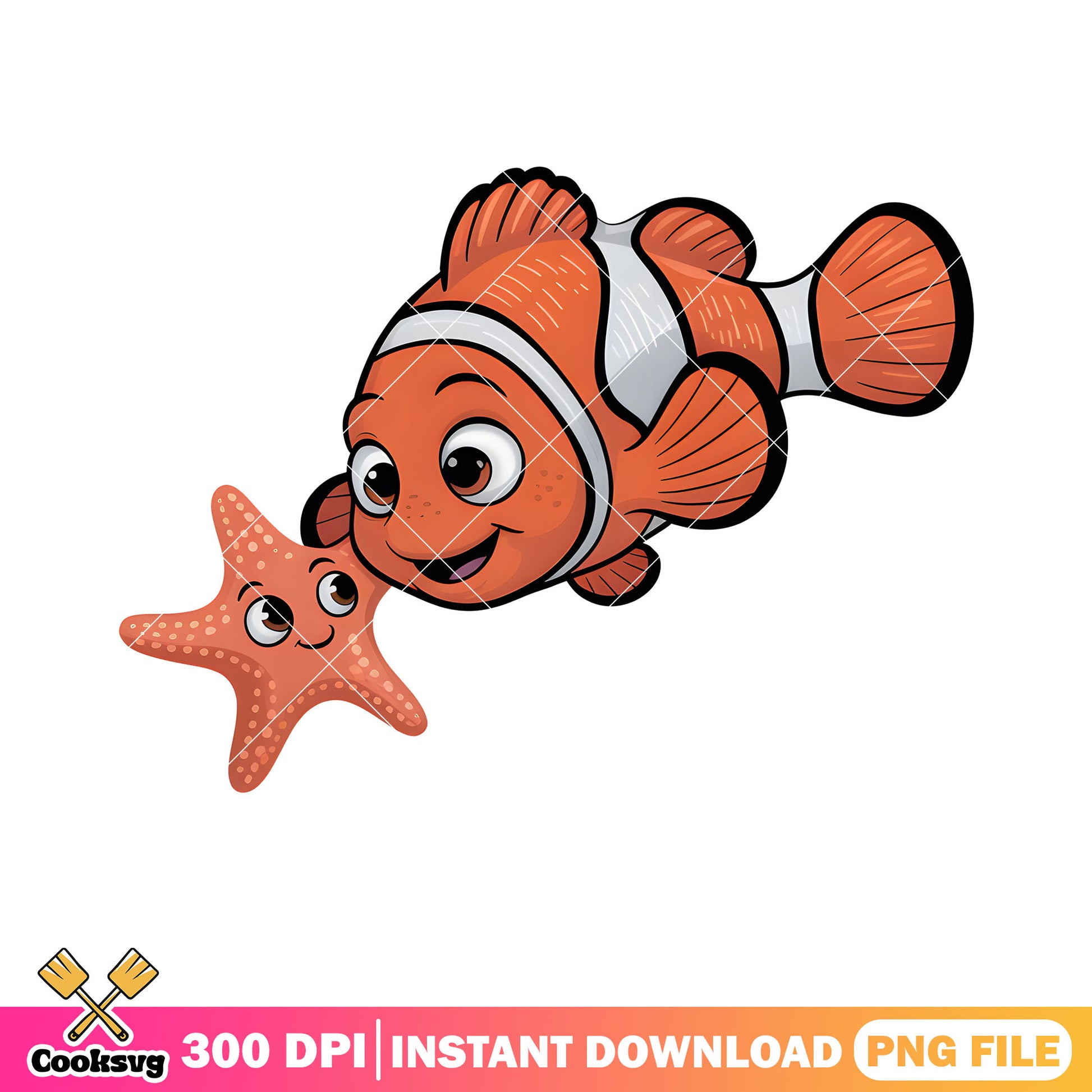 Marlin star poster png, disney nemo png, poster nemo png