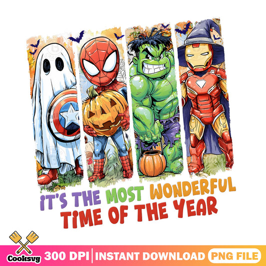 Marvel Halloween PNG, Superhero Halloween PNG, Avengers PNG