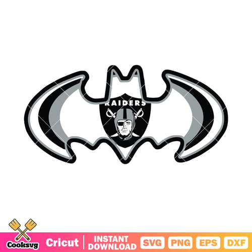 Marvel raiders nfl team svg, oakland raiders svg, batman svg