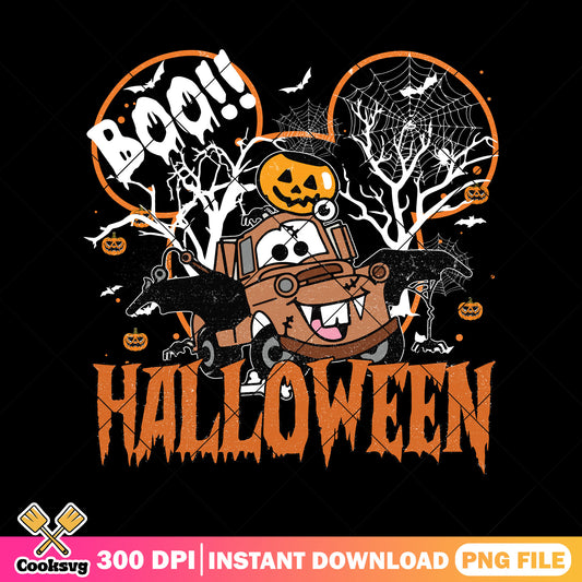Mater car design file png, cute mater png, halloween ideas png
