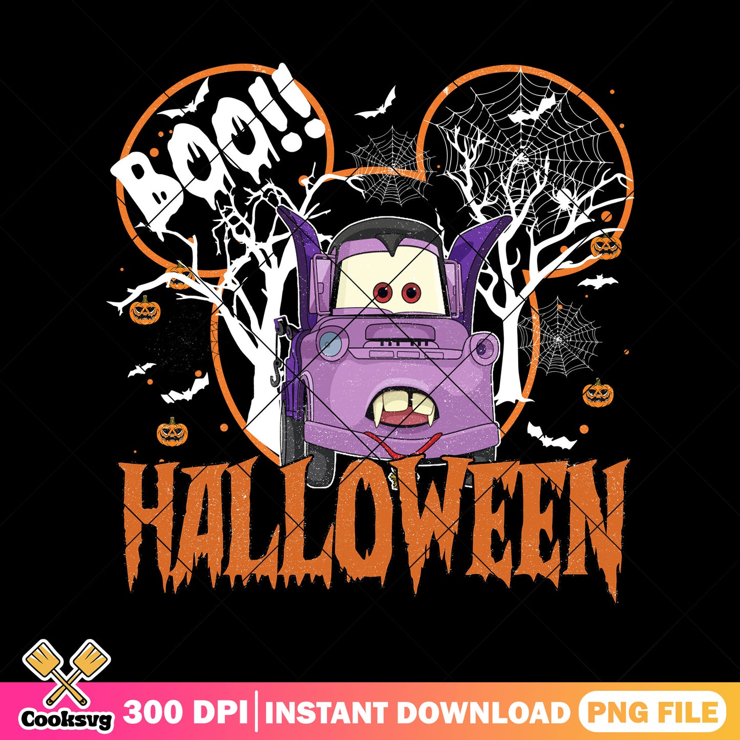 Mater cosplay vampire png, pixar car art png, spirit halloween png
