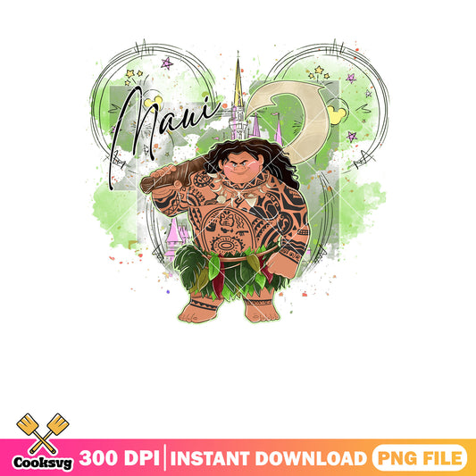 Maui disney bow png, maui moana​ png, disney land png