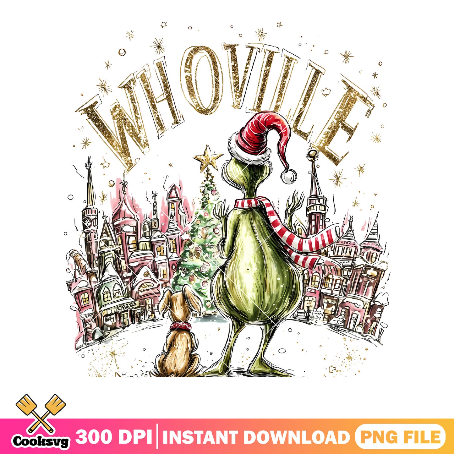 Max the dog with grinch png, ​How the Grinch Stole Christmas png