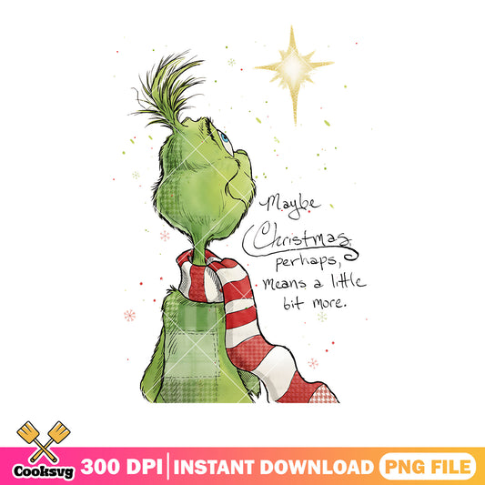 Maybe christmas perhaps mean a little bit more png, merry Christmas png