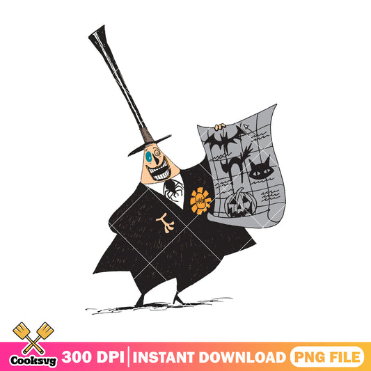 Mayor nightmare design png, halloween picture png, mayor horror png