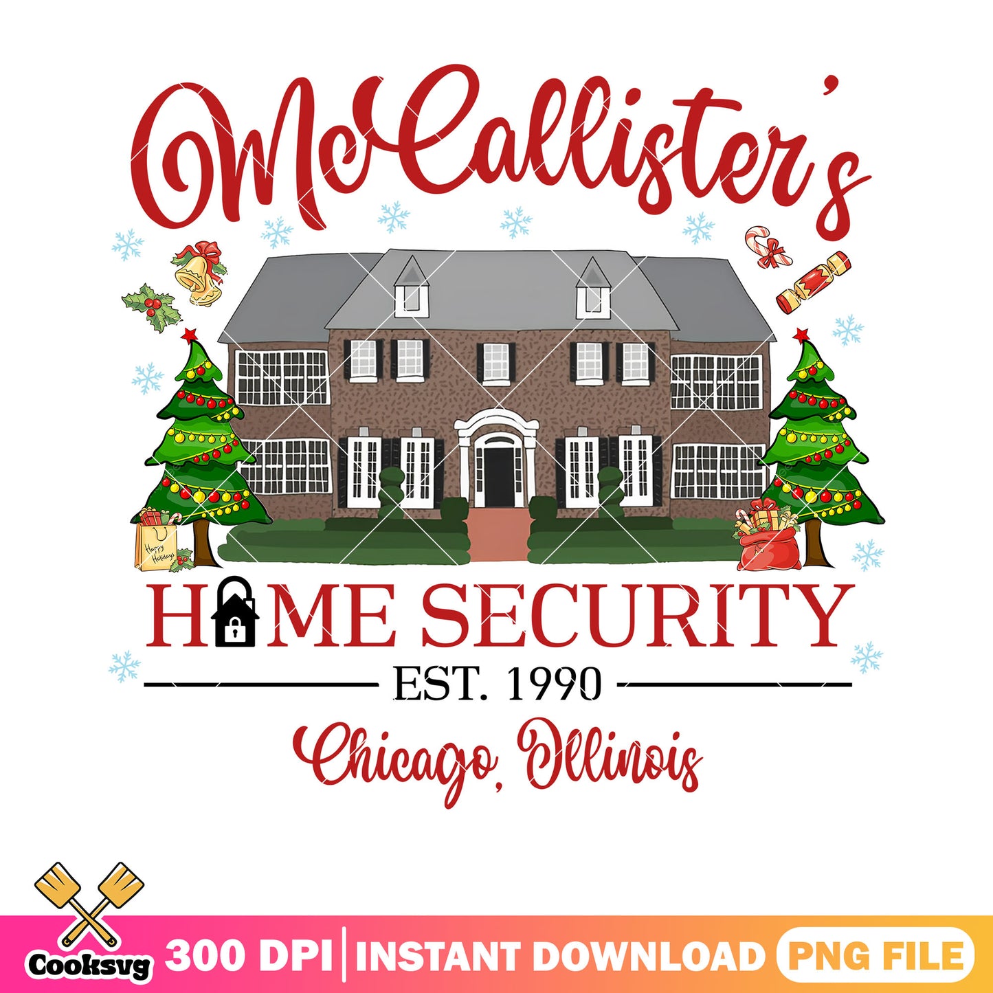 Mccallister home security png, home alone png, christmas in chicago​ png