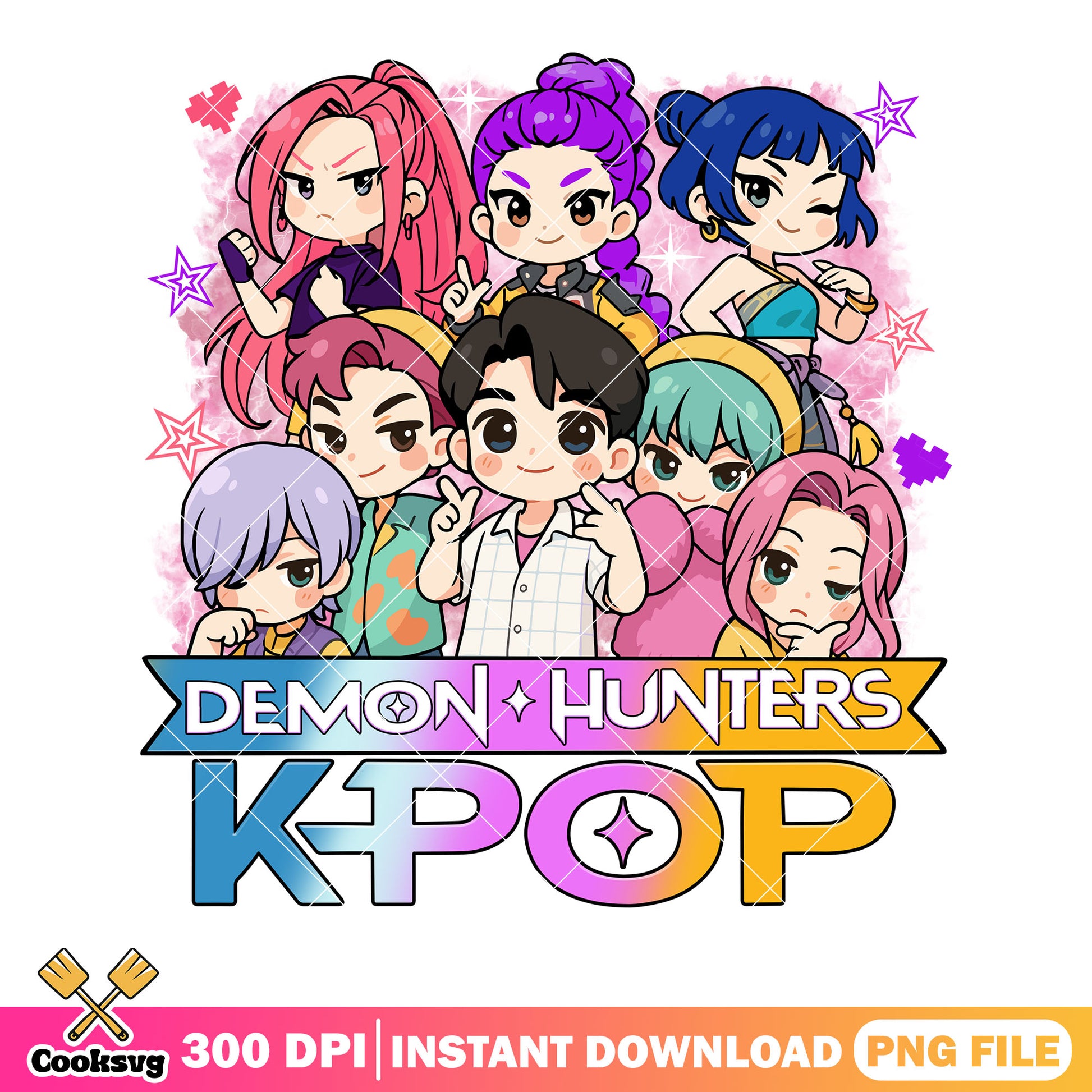 Member kpop hunters png, huntrix movie png, saja boys png